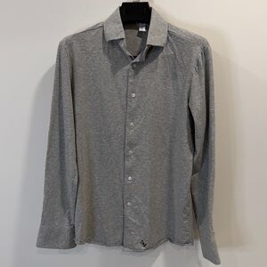 Stylish Gray Button-Down Shirt for Men